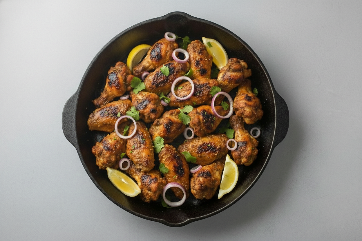 Chicken Wings Cooked In Clay Oven